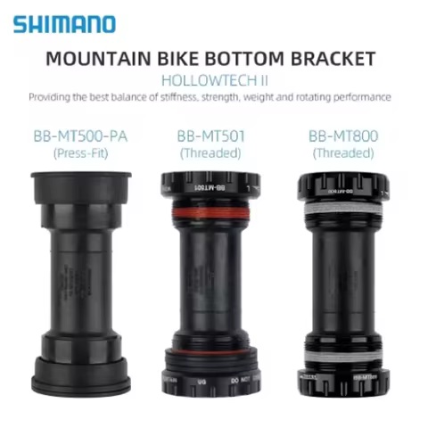 SHIMANO DEORE BB-MT501 Bottom Bracket MT501 Threaded Bottom Bracket 68/73mm Shell MTB Bottom Bracket