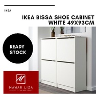 ON IKEA BISSA SHOE CABINET WITH 2 COMPARTMENT SHOE CABINET 2 DOOR SHOE RACK CABINET KABINET KASUT RAK KASUT IKEA