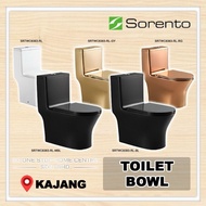 SORENTO Toilet Bowl 10" SRTWC8383-RL Colors Series / WC One Piece Water Closet (RIMLESS) Jamban Dudu