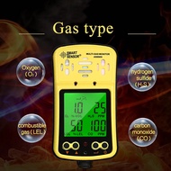 AS8900 AS8901 Gas Quality Tester Air O2 Hydrothion H2S Carbon Monoxide CO Combustible Gas Tester Met