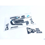 BLACK MATTE - STICKER GARSKIN DECAL SKIN COVER CARDO PACKTALK BOLD