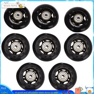 8 Pack Inline Skate Wheels, Indoor/Outdoor Roller Skate Wheels, Replacement Wheels with Bearing 64mm