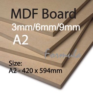 MDF Board/Medium Density Fibreboard 3mm/6mm/9mm - A2 size Art Board