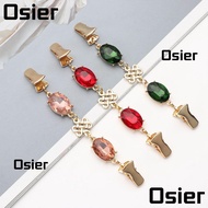 OSIER1 Cardigan Duck Clip Fashion Gift Gemstone Charm Sweater Clasp Shiny Shawl Clip