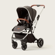 Babyshop Giggles Archie Dark Grey Chrome Stroller With Reversible Seat (Upto 3 Years)