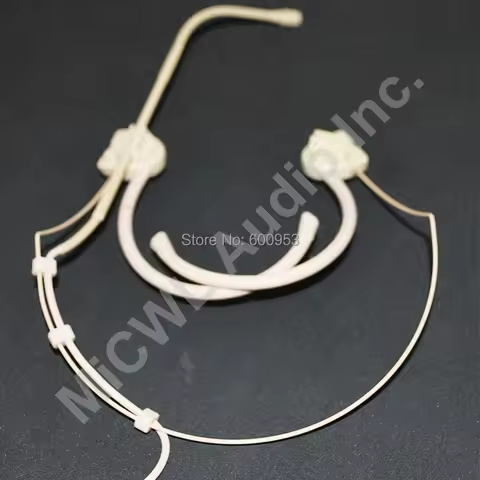 Pro Wireless Stage Song Headset Microphone For MiPro Wireless Microphones System Beige Folding SP12