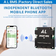 AL Solar Bluetooth Smart BMS 12S LiFePO4 150A CAN Active Balancer Battery Management System for RV E