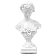 (OQZR) 1 Piece Classic Roman Bust Greek Mythology Sculpture for Living Room Home Shelf Decor