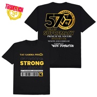 TAU GAMMA PHI Triskelion TRISKELION 1968 T-shirt ( 57th Anniversary Series)for men Cotton casual