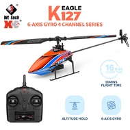 WLtoys K127 Helicopter 2.4G 4CH 6-Aixs Gyroscope Hover Air Pressure Fixed Height Single Blade Mini R