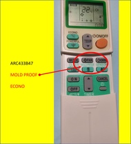 Replacement Remote Control  ARC433B47 Mold Proof Econo for Daikin Aircon Remote Control (local seller)