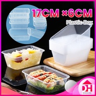 10/20pcs Rectangle Transparent Food Storage Box Organizer Disposable Tupperware Bekas Plastik 保鲜盒