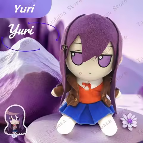 Doki Doki Literature Club DDLC Yuri Costume Cosplay Prop Anime Cute 20cm Height Cartoon Mascot