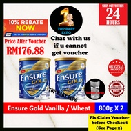 Ensure Gold (Vanilla / Wheat / Coffee / Almond) (800g X 2) Exp: 04/2027 Adult Milk Powder Ensure Mil