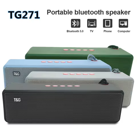 2400mAh TG271 Bluetooth Speaker Portable Wireless Speakers Loudspeaker Waterproof Outdoor Bass Colum