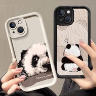 Cartoon Lovely Panda Couples Phone Case Compatible for Realme C63 C61 13 Pro+ GT6 6T GT NEO 6 SE Sho