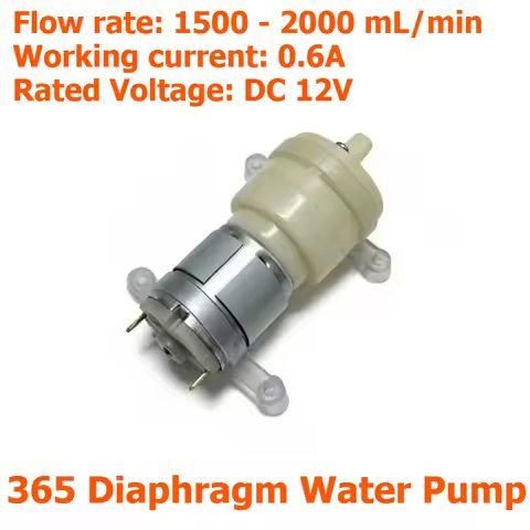 365 Mini Jet Water Pump - Electric Water Dispenser, Coffee Machine Pump, Self-priming 12V Booster Wa