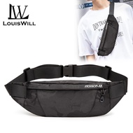 LouisWill Mens Waist Bag Men Waterproof Sling Bag Fanny Pack Waist Bag Large Capacity Wear-resista