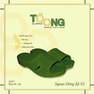 Dép tổ ong XANH RÊU nhựa EVA siêu bền, siêu nhẹ, chống trơn trượt, đế dày (FORM LỚN ĐẶT LÙI 1-2 SIZE