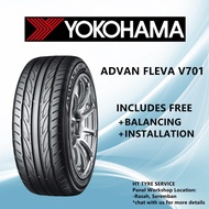 YOKOHAMA ADVAN FLEVA V701 15 16 17 18 19 20 inch Tyre Tayar Tire (Free Installation/ Delivery)