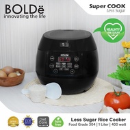 Bolde Rice Cooker Less Sugar 1 Liter Super Cook Less Sugar 400 Watt/Rice Cooker