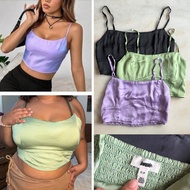 AERIE satin Bustier look alike Crop Top
