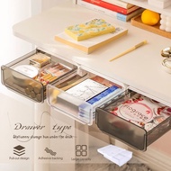 Desktop Mini Drawer Hidden Under Table Storage Box Organizer Vanity Table Hidden Organizer