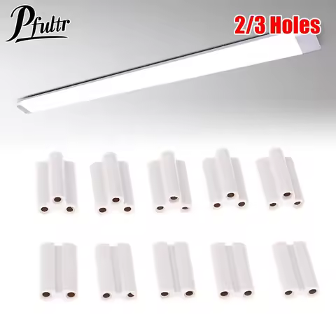 10Pcs Led Light And Fluorescent Connector Seamless Joint Unit Be Used In T5 T8 Tube Lamp 2 Pins 3 Pi