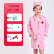 HomeSik Doctor Nurse Costume for Kids Boy Girl Doctor Cosplay Halloween Party Role Play Medical Appa