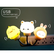 Cartoon lamp remote control led cute USB duckling switch nightlight clap lamp