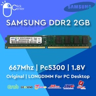 RAM PC SAMSUNG DDR2 2GB PC 5300 / 667 Mhz LONGDIMM 1.8V DDR 2 MEMORY