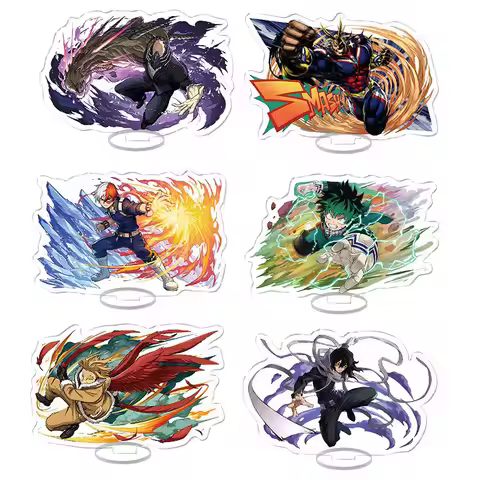My Hero Academia Acrylic Stand Model Plate Creative Desktop Ornament Suitable For Shein Temu Wholesa
