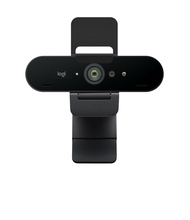 Logitech Brio 4K Webcam, Ultra 4K HD Video Calling, Noise-Canceling mic, HD Auto Light Correction, W