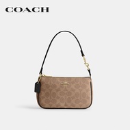 COACH กระเป๋าคล้องมือผู้หญิงรุ่น Nolita 19 In Signature Canvas CW426 IMQRX สีครีม Beige One