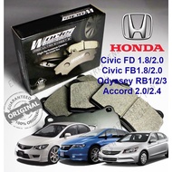 Works Engineering Brake Pad HONDA CIVIC FD FB ACCORD SDA CM CP TAO STREAM RN3 2.0 RN6 1.8 ODYSSEY RB