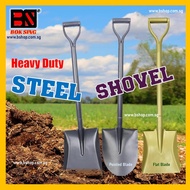 GARDENING SHOVEL AND SPADE WITH METAL HANDLE / DIGGING STEEL SHOVEL/ CONSTRUCTION SHOVEL AND SPADE P