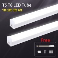 T5 T8 Led Tube Light 4ft 3ft 2ft 1ft Led Fluorescent Tube Lamp Fluorescent Light for Bedroom Living Room Aquarium 220V