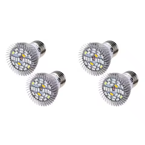 A01F-4Pcs E27 Plant Growth Light 85-265V Full Spectrum Led Grow Light For Hydroponic Indoor Garden G