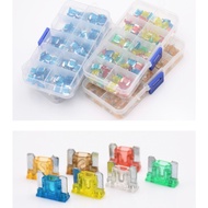 Set of 28 short fuses for cars and motorbikes (sold individually)