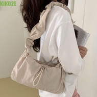 KIKO2E Pleated Shoulder Bag, Drawstring Y2K Cloud Crossbody Bag, Casual Solid Color Handbag Balletco