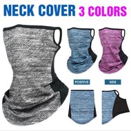 其他品牌 - 灰色 冰絲網眼掛耳防曬面罩 戶外運動休閒防塵脖套 男女騎行 釣魚圍脖 頭套 防曬面罩 冰絲涼感面罩 戶外防曬貼