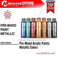DSPIAE Water Based Pre-Mixed Paint Metallic Colors - XSM Series - Wash Paint Free Airbrush