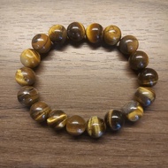10mm Amber Eye Stone Ring – Eye-catching Amber Color, Natural Stone Pattern Full of Personality