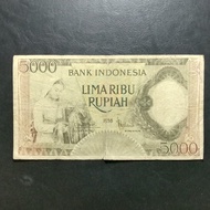 uang kuno indonesia seri pekerja 5000 rupiah 1958