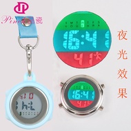 Product Porcelain Multifunctional Luminous Nurse Pocket Watch Nursing Nurse Watch Chest Watch Keychain Electronic Digital Table Pocket Stool Watch