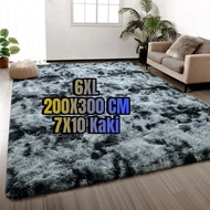 6XL (200X300cm) Karpet Bulu Lembut | Fluffy Carpet Shaggy For Living Room | Home Decor Carpet Rug Ma