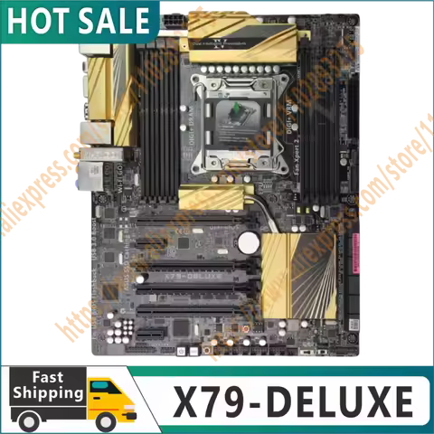 100% Original Test X79-DELUX Motherboard Socket LGA 2011 DDR3 X79 Desktop Motherboard