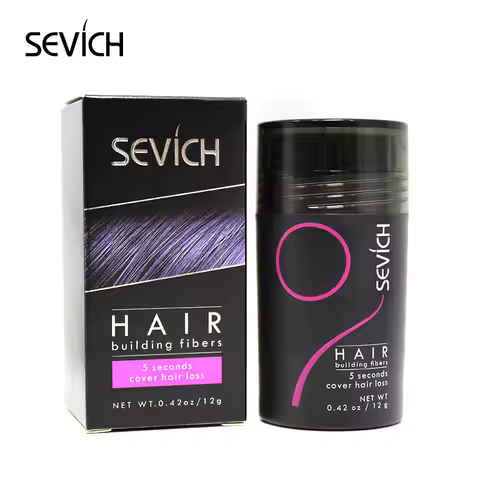 Sevich Hair Building Fibers 12g Keratin Regrowth Powder for Hair Loss Product Applicator Thinning Th