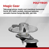 New! Polytron Mesin Cuci 2 Tabung Samba Series Hijab 9 Kg - Pwm 9076G