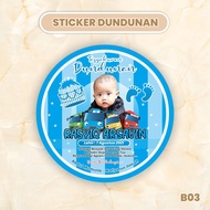 Stiker Tedak siten Aqiqag Dundunan Sticker Tasyakuran Aqiqah Tedhak Siten